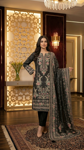 Beautiful Printed Top with Pant and Dupatta