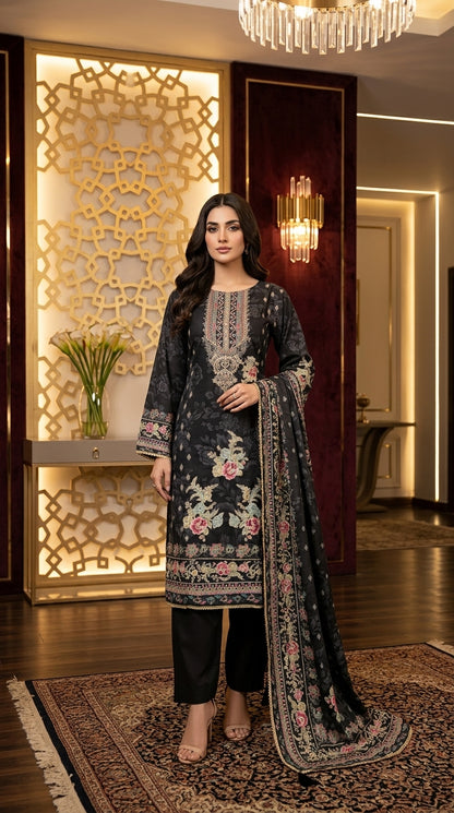 Beautiful Printed Top with Pant and Dupatta
