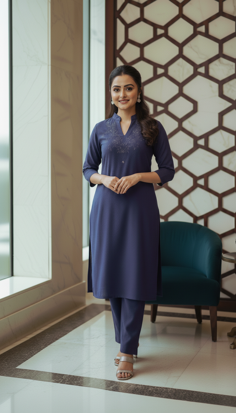 Embroidered Cord Set